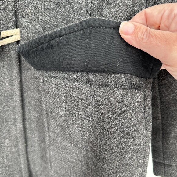 Banana Republic Women's Gray Pea Coat Toggle Buttons Size XS‎ Wool Blend - Picture 7 of 9